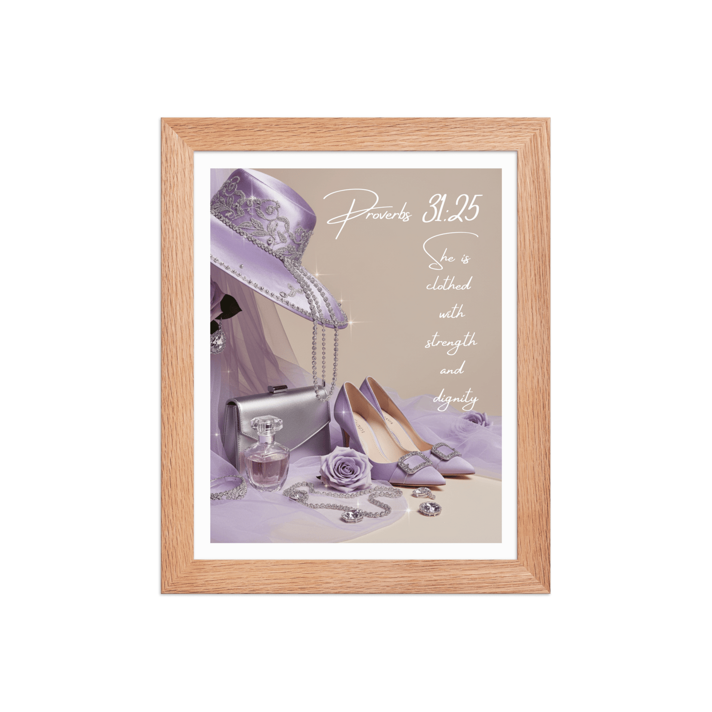 Proverbs 31:25 – Strength & Dignity | Christian Wall Art - Kross Krown