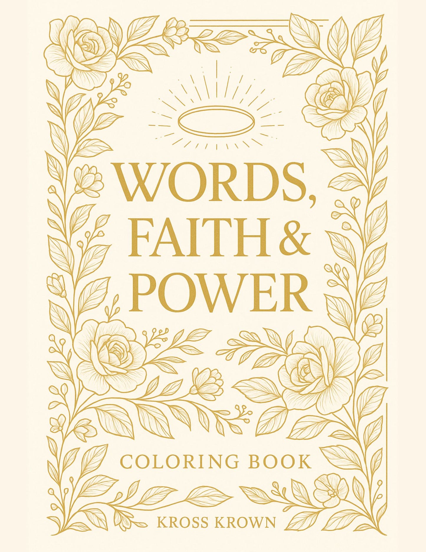 Words, Faith & Power – Christian Coloring Book (Printable PDF Download)