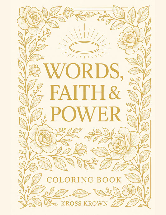 Words, Faith & Power – Christian Coloring Book (Printable PDF Download)