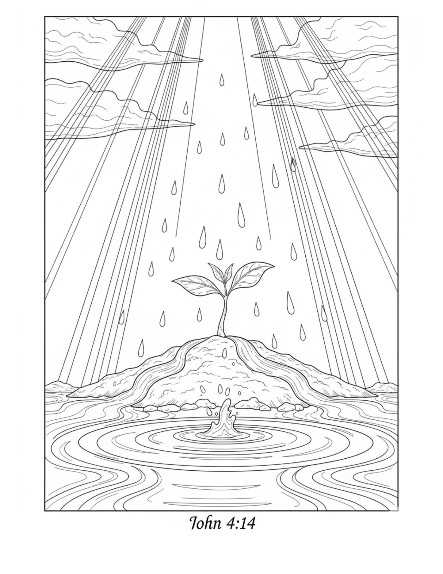 Spiritual Growth – Christian Coloring Book (Printable PDF Download)