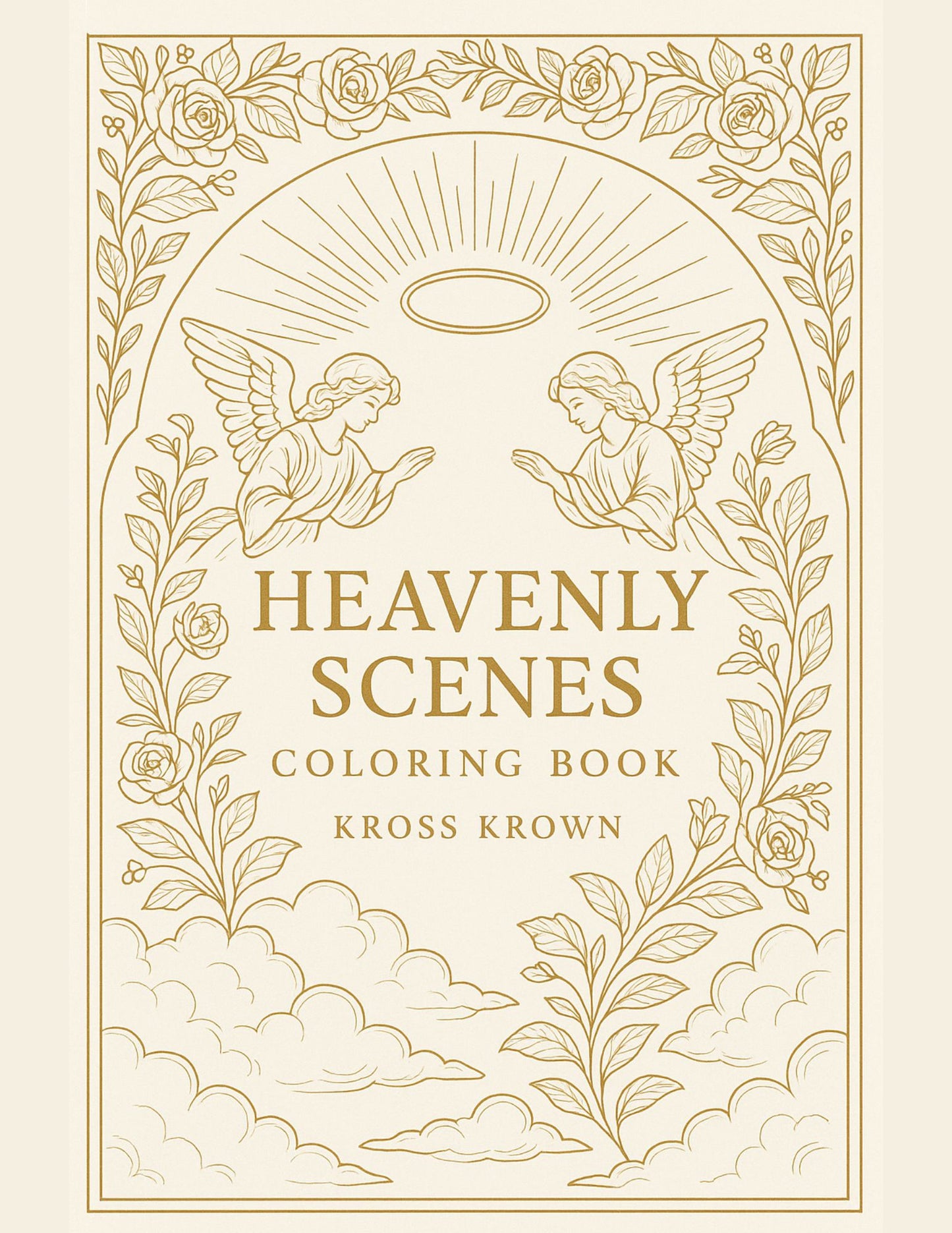 Heavenly Scenes – Angels & Light (Printable Christian Coloring Book PDF)