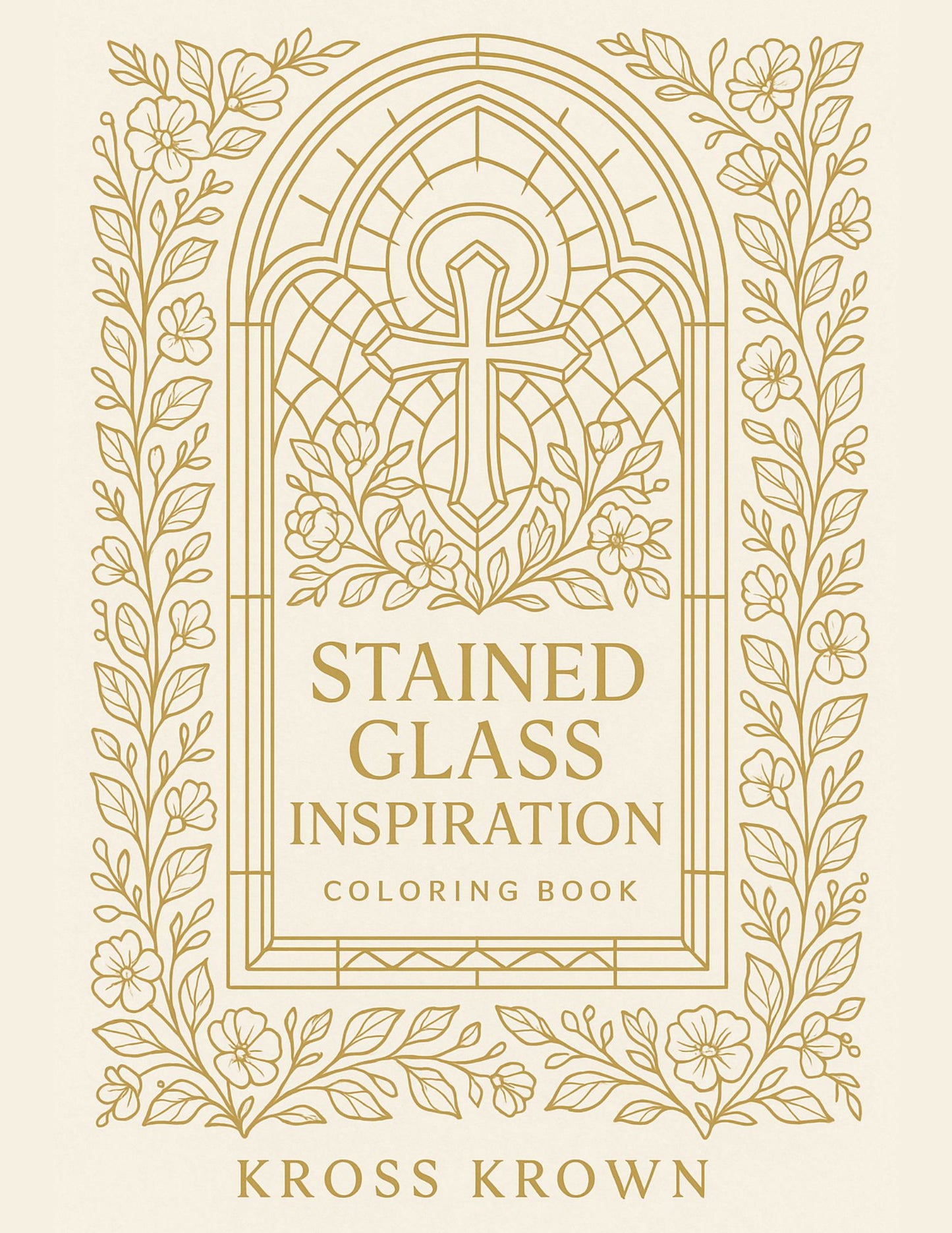 Stained Glass Inspiration – Christian Coloring Book (Printable PDF Download)