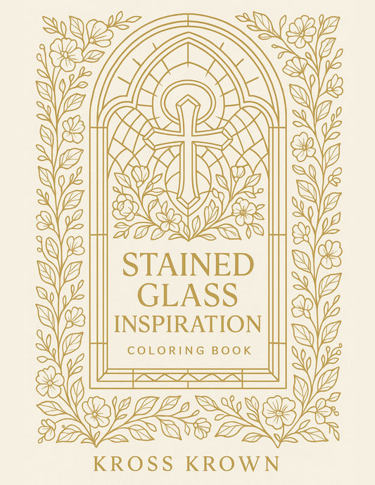Stained Glass Inspiration – Christian Coloring Book (Printable PDF Download)