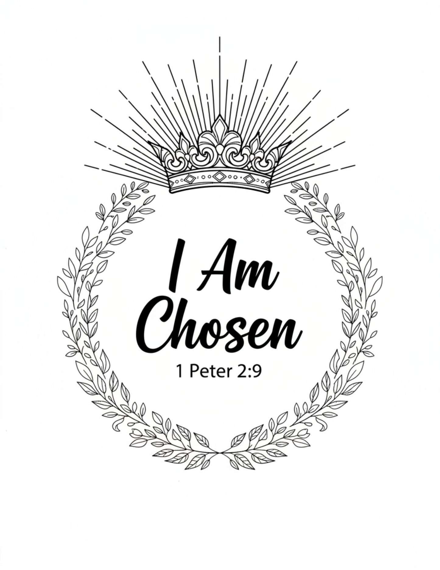 Christian Affirmations – Faith Coloring Book (Printable PDF Download)