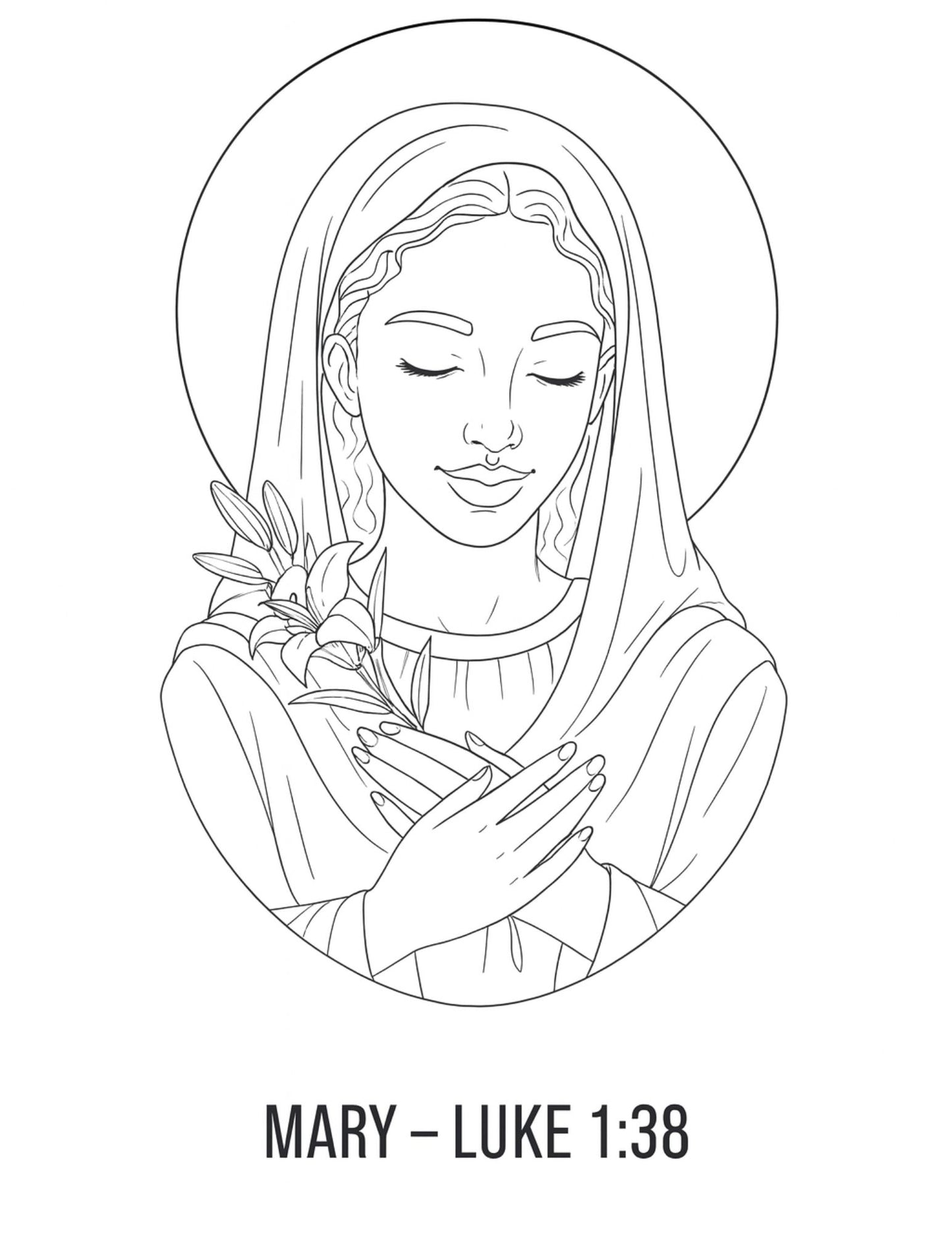 Women of the Bible – Christian Coloring Book (Printable PDF Download)