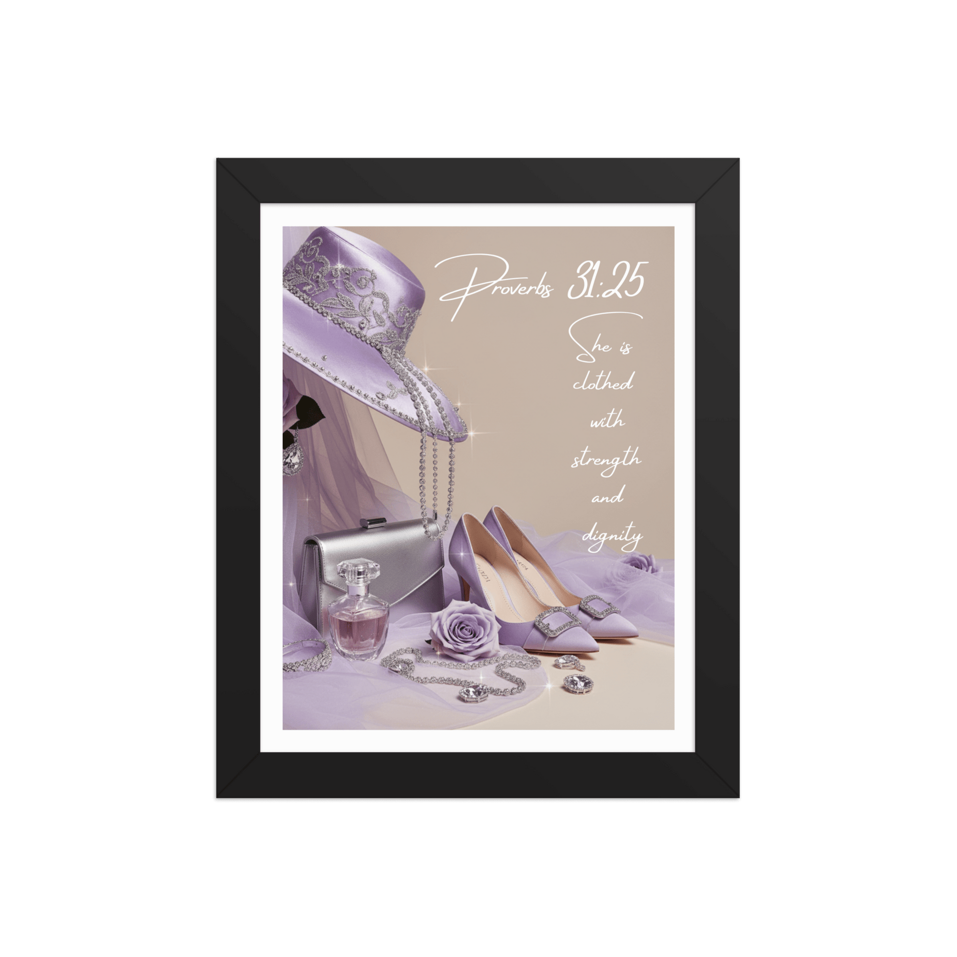 Proverbs 31:25 – Strength & Dignity | Christian Wall Art - Kross Krown